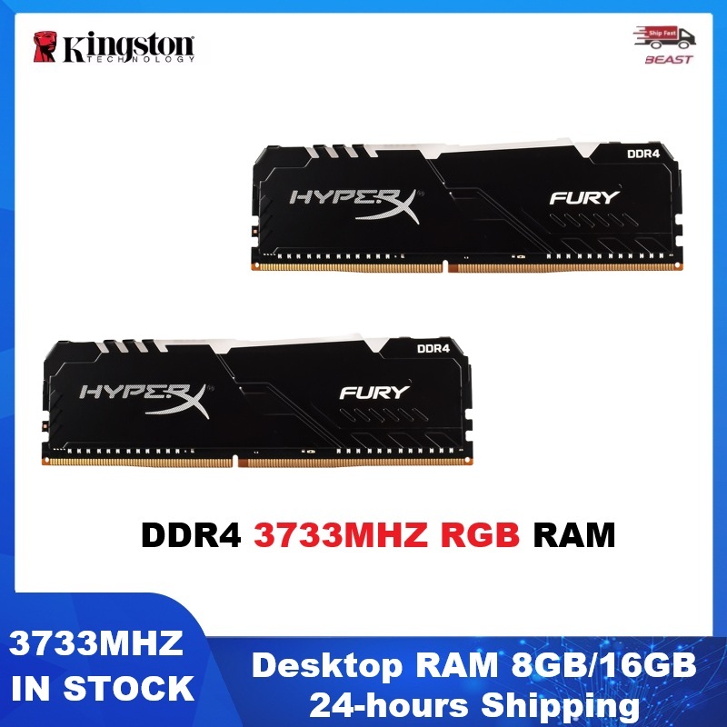 Ddr4 2400Mhz - Memoria Desktop HYPERX FURY DDR4 RGB
