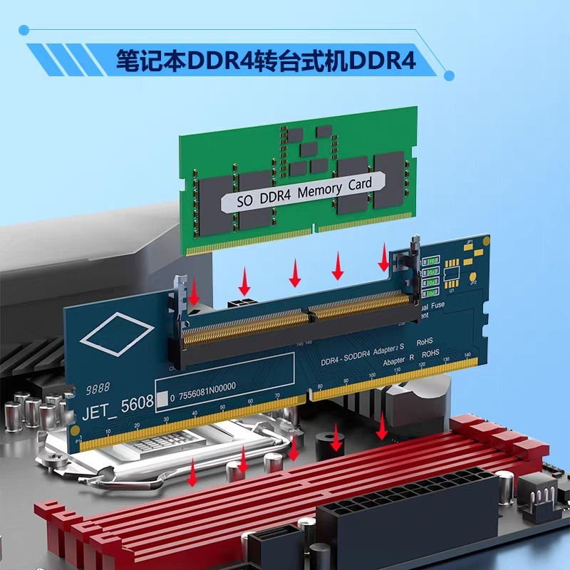 Scheda Adattatore da SO-DIMM a - Ddr4 Laptop Ram recensione e prezzo